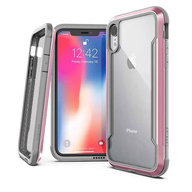 X-Doria Defense Shield Phone Case Compatible for iPhone Xr (6.1") Shock-Absorption iPhone Xr Cover - Rose Gold