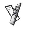 X-Doria Defense Shield Phone Case Compatible for Samsung Galaxy S10 Shock-Absorption Back Cover - Black