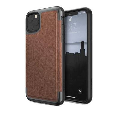 X-Doria Defense Prime Phone Case Compatible for Apple iPhone 11 Pro Max (6.5") Shock Absorption Air Pockets iPhone 11 Pro Max Cover - Brown