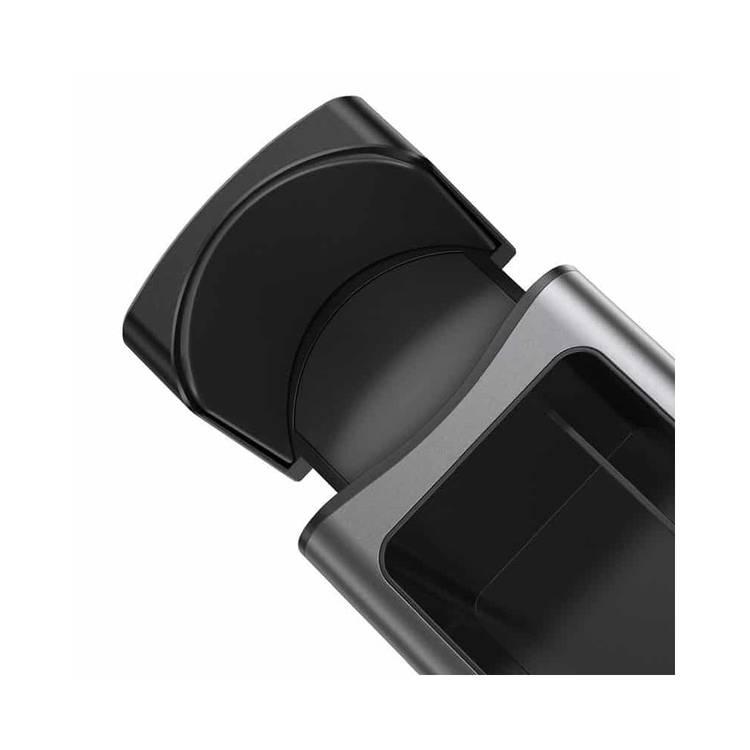 Baseus CRCWH-A01 Deluxe Metal Armrest Console Organizer (2USB) Car Seat Gap Organizer - Black