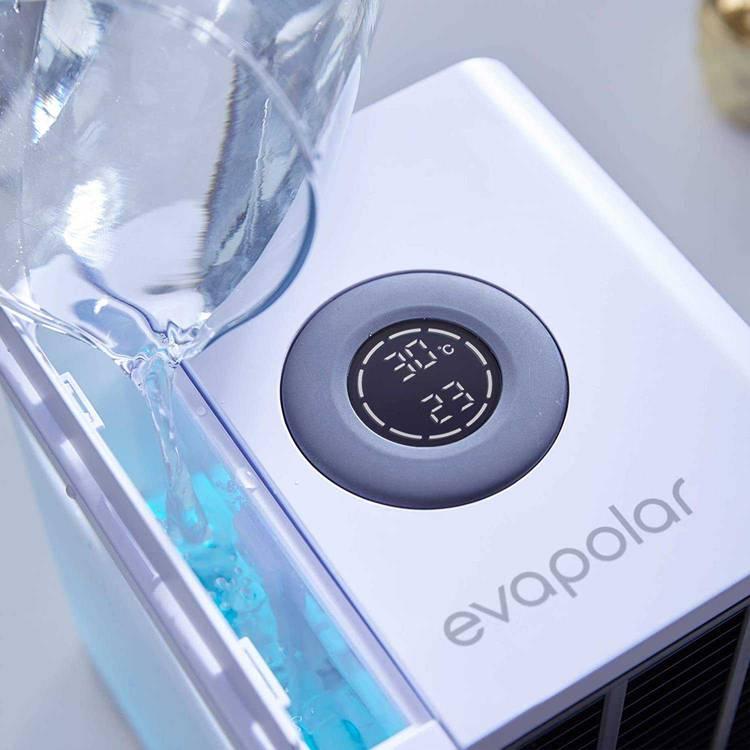 Evapolar evaLIGHT Plus Personal Portable Air Cooler 10W, Evaporative Air Cooler and Humidifier / Cleaner, Portable Air Conditioner - White