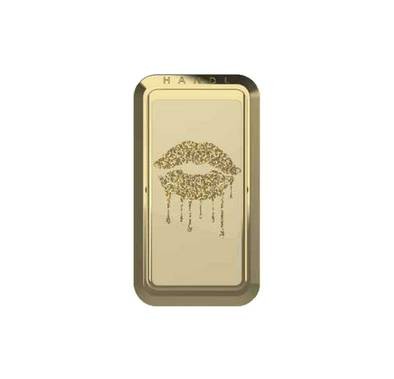 Handl Lips Mobile Stand Phone Grip - Gold