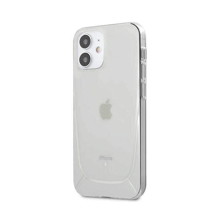 CG MOBILE Mercedes-Benz Transparent Phone Case Embossed 1 Compatible for iPhone 12 Mini (5.4) Officially Licensed - Clear