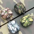 AhaStyle Premium TPU IMD Patterns Keychain AirPods Case Compatible for AirPods 3 Suitable with Wireless Charging - Desert Camouflage