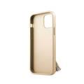CG MOBILE Guess PC/TPU Saffaino Collection Hard Phone Case with Ring Stand Compatible for iPhone 12 Mini (5.4") Drop Protection Mobile Case Officially Licensed - Beige