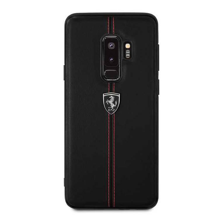 CG Mobile Ferrari Heritage Hard Phone Case Compatible for Samsung Galaxy S9 Plus Protective Mobile Case Officially Licensed - Black
