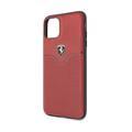 CG MOBILE Ferrari Leather Hard Phone Case Victory Compatible for iPhone 11 Pro Max (6.5") Shock Resistant Mobile Cover Officially Licensed - Red