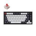 Keychron Q1 QMK Gateron Phantom Mechanical Keyboard with Knob, RGB, Red Switch & Custom Hot-swappable | Ergonomic Design Gaming Keyboard - Carbon Black