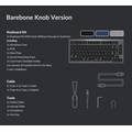 Keychron Q1 QMK Gateron Phantom Mechanical Keyboard with Knob, RGB, Blue Switch & Custom Hot-swappable | Ergonomic Design Gaming Keyboard - Carbon Black