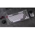 Keychron Q1 QMK Gateron Phantom Mechanical Keyboard with Knob, RGB, Brown Switch &  Custom Hot-swappable | Ergonomic Design Gaming Keyboard - Space Gray