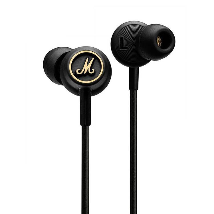 - MODEBLK Iconic | Black Wired Headphones In-Ear with Mode Earphones Logo Marshall Marshall