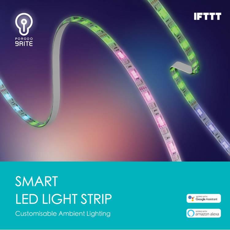 Porodo Brite Smart LED Light Strip 5M/48W-Multi Color