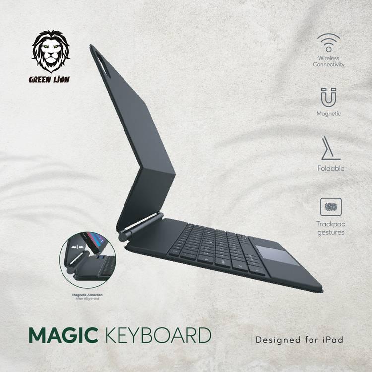Green Lion Magic Keyboard for (Arabic/English) 500mAh-Black