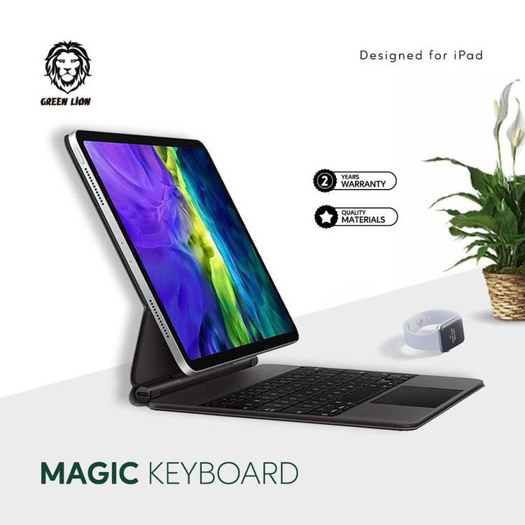 Green  Lion Magic Keyboard for (Arabic/English) 500mAh-Black