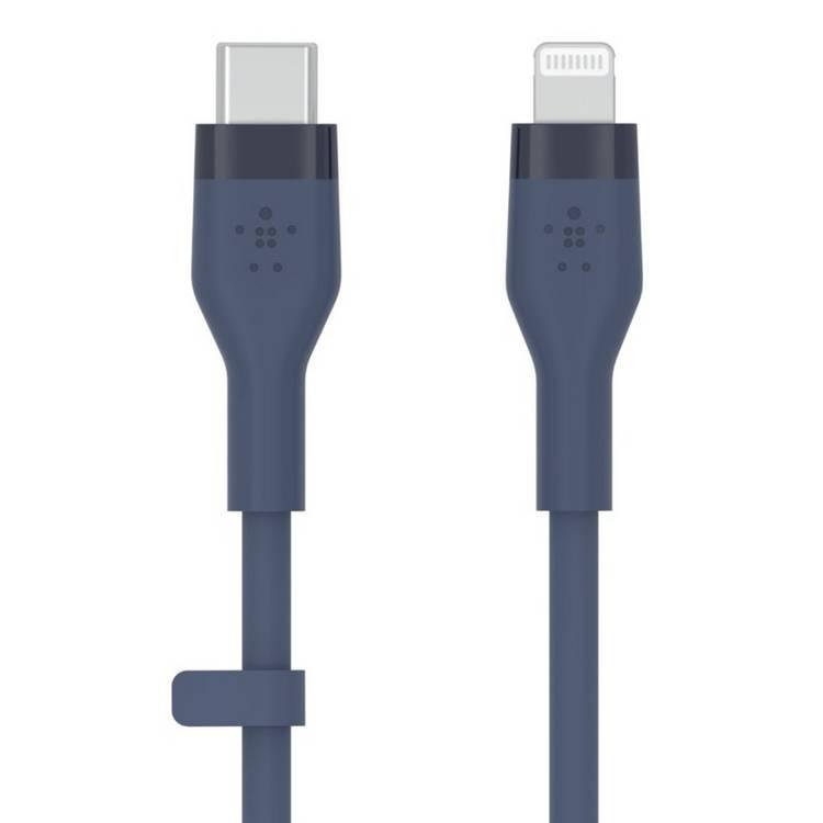 Belkin CAA009bt1MBL BOOST CHARGE™ Flex USB-C to Lightning Connector Soft-touch Silicone, 1M - Blue