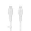 Belkin CAA009bt1MWH BOOST CHARGE™ Flex USB-C to Lightning Connector Soft-touch Silicone, 1M - White