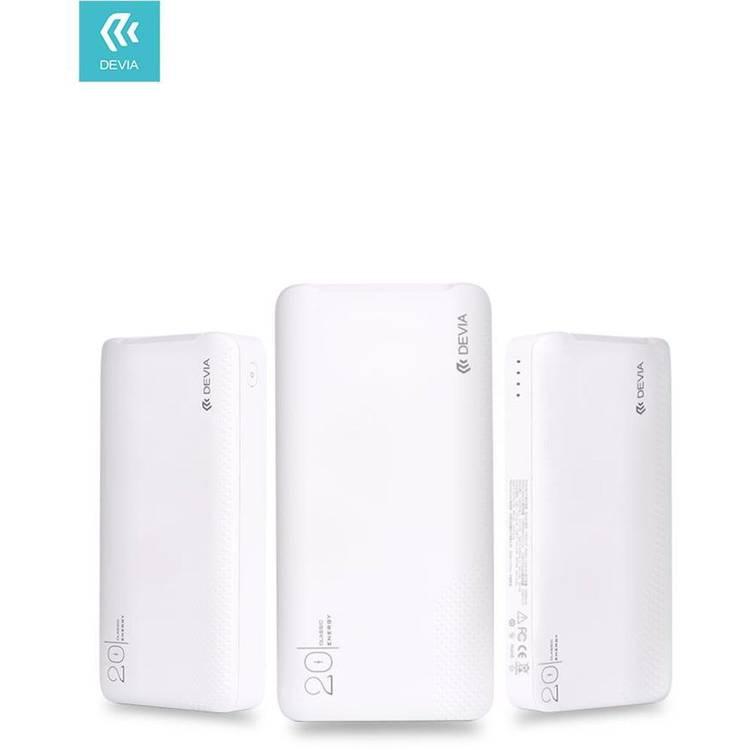 Devia Kintone Series 2A Portable Charger Power Bank (20000mAh) - White