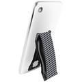 LoveHandle Mobile Phone Grip with Elastic Strap | Portable Phone Strap Wireless Charging Compatible - Carbon Fiber