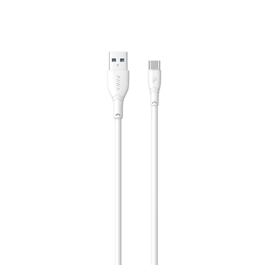 Pawa PVC 3A Data & Quick Charging Type-C Cable 1.2M/4FT - White