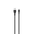 Pawa PVC 2.4A Data & Quick Charging Micro Cable 1.2M/4FT - Black