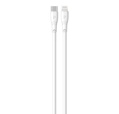 Pawa PVC 20W Data & Quick Charging USB-C to Lightning Cable 3m/9.8ft - White
