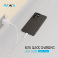 Pawa PVC 60W Data & Quick Charging USB-C to USB-C Cable 1.2m/4ft - White