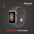 Porodo iGuard Silicone Loop Watch Band For Apple Watch 42/44/45mm - Grey