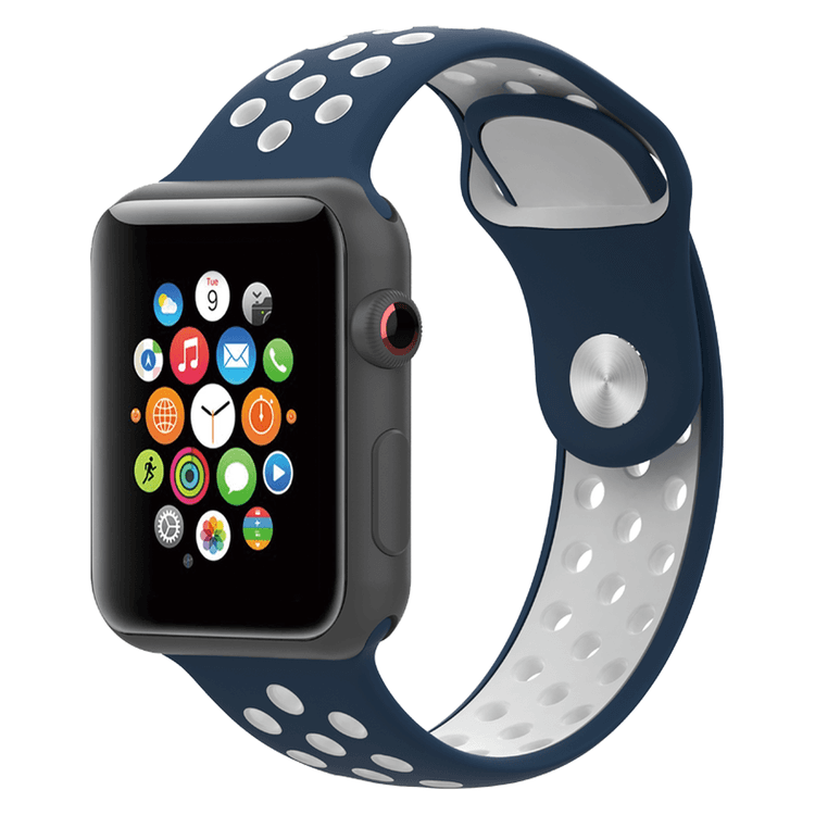 Apple Watch Porodo PDSILNS44-BUWH with Siliconestrap & Waterproof Features