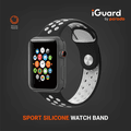 Porodo iGuard Sport Silicone Watch Band For Apple Watch 42/44/45mm - Black / White