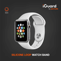 Porodo iGuard Silicone Loop Watch Band For Apple Watch 42/44/45mm - White