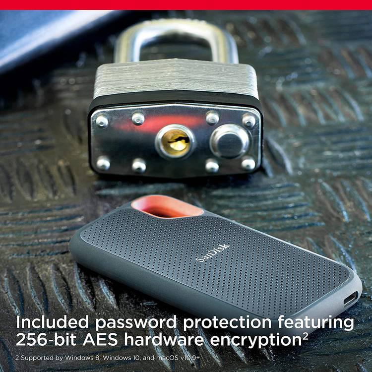 SanDisk Portable 2TB SSD - ما يصل إلى 1050 ميجابايت / ثانية