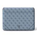 CG Mobile Guess GUCS16P4TB 4G Uptown PU Computer Sleeve with Metal Triangle Logo 16" Protection Bag for or Macbook / Laptop up to 16 inches, Suitable for Outdoor - Blue