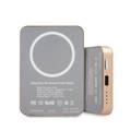 Guess GUPBMSVSLG Magsafe Vintage Magnetic Power Bank 5W wireless charging, 3000mAh, Strong matched magnets - Script Gold
