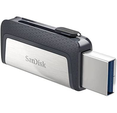 Sandisk Ultra Dual - USB Flash Drive - 64 GB - Gray