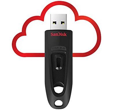 SanDisk SDCZ48-064G-GC46 64GB Ultra USB 3.0 Flash Drive and Cloud - Black