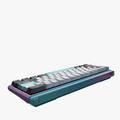Durgod K330W Gateron Crystal Mechanical Wireless Keyboard Doubleshot PBT Profile, Bluetooth 5.0, USB Type C, compatibility with Mac & Windows , Red Switch - Blue/Purple/Gray