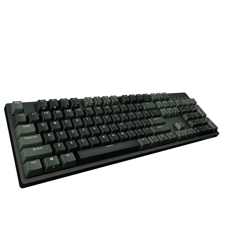 لوحة مفاتيح ميكانيكية للالعاب من دوريدس توروس K310 - 104 مفاتيح - تقنية PBT المزدوجة - NKRO - يو اس بي نوع سي, التوافق مع Mac و Windows ، مفتاح بني - أسود / أخضر غامق