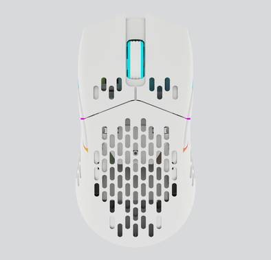 Keychron M1 Optical Wired Gaming Mouse PMW3389 Sensor 16,000 DPI, 68g Ultra-Lightweight, On-Board Memory, RGB Backlit, PC / Mac - White