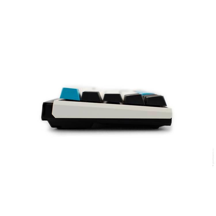 Durgod K330W Gateron Crystal Mechanical Wireless Keyboard Doubleshot PBT Profile, Bluetooth 5.0, USB Type C, compatibility with Mac & Windows , Brown Switch - Black/White/Blue