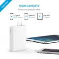 Anker PowerCore 10400mAh External Battery Pack, Provides protection against short circuits and over-charging - White