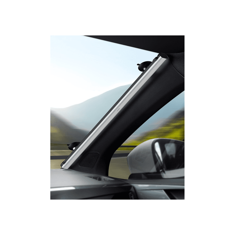 Baseus Car Windshield Window Sun Shade Foldable Auto Close Car Front Window Sunshade with Vacuum Suction and Reject High Temperature (64 Inches)- Silver