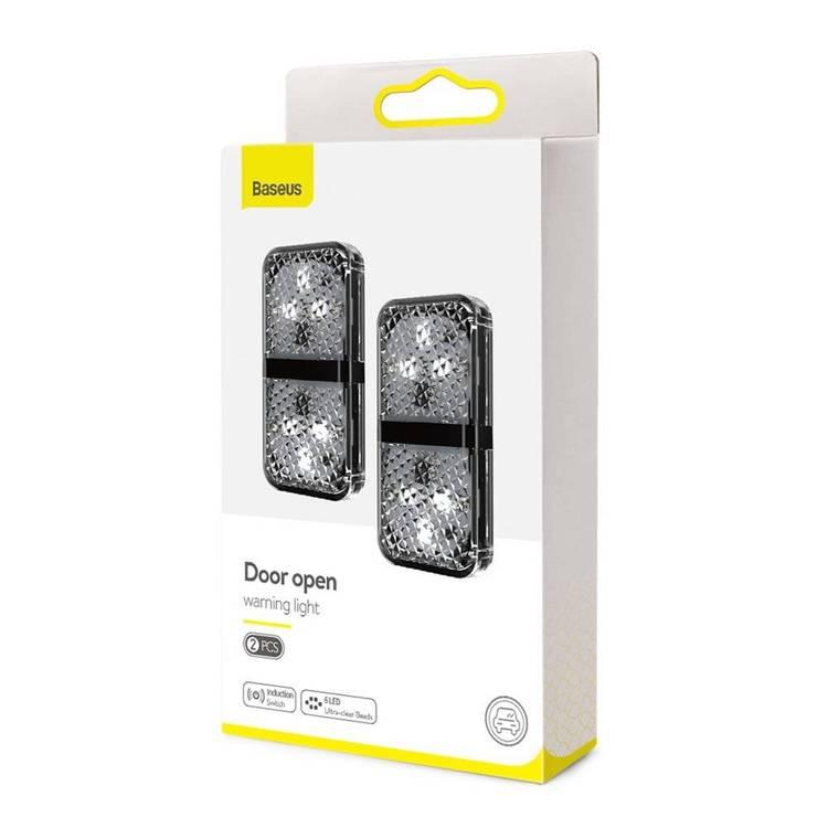 Baseus Door Open Warning Light (2pcs/pack) 6 Highbrightness LED safety warning lights, Living waterproof design- White