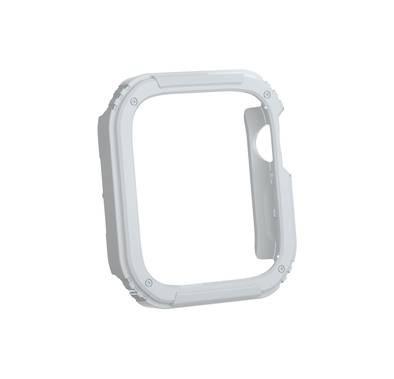 Green Guard Pro Armor TPU Case with Glass for Apple Watch 44mm - White