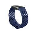 Devia Deluxe Series Sport Silicone Watch Band for Fitbit Charge 3&4 - Navy Blue