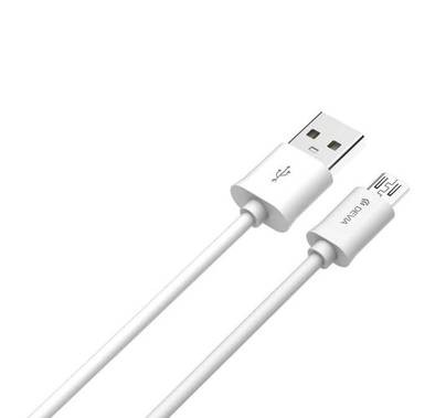 Devia Kintone Cable for Android Pure copper wire & Aluminium alloy & TPE - White
