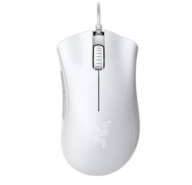 Razer DeathAdder Essential Essential gaming mouse with 6,400 DPI optical sensor, RGB Light -Multi-Award Winning Tech, Ergonomic Form - White