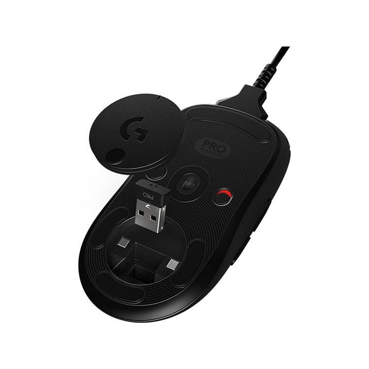 Logitech G PRO Wireless Gaming Mouse, HERO 25K Sensor, 25,600 DPI, RGB, Ultra Lightweight, 4 to 8 Programmable Buttons, Long Battery Life, On-Board Memory, Built for esport - Black