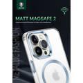 Green Lion Matt Magsafe 2 IMD Anti-Scratch Case for iPhone 13 Pro 6.1", Alloy frame, magnetic suction, transparent TPU - Gold