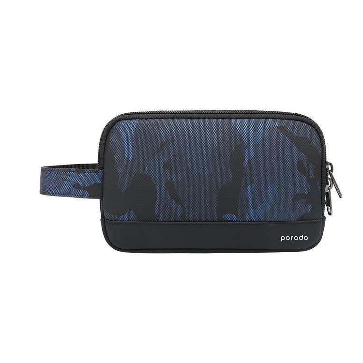 Multi-Compartment Storage Bag Porodo Lifestyle IPX3 Water Resistant Camouflage - Blue