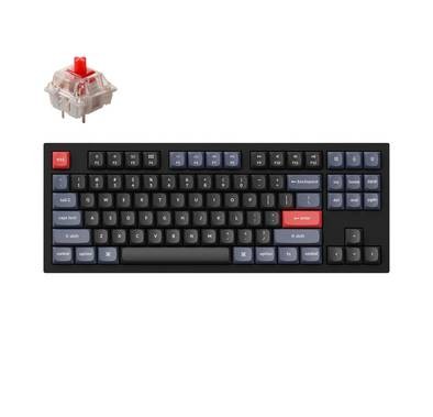 Keychron Q3 QMK Custom HotSwappable Gateron G-PRO  Red Switch Mechanical  Keyboard Full Assembled RGB - Carbon Black